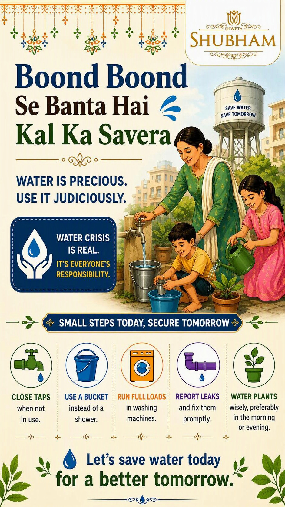 Save water